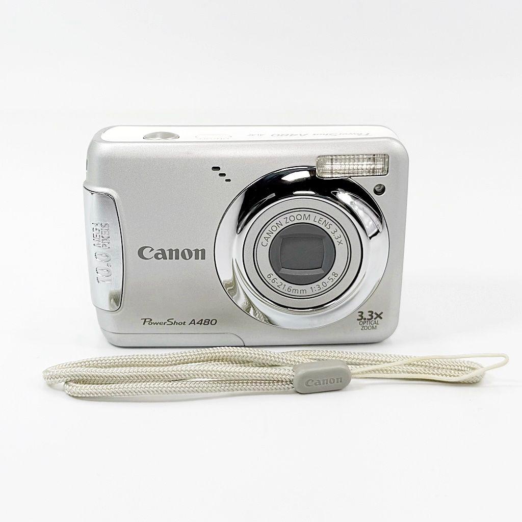 キヤノン PowerShot A480 シルバー コンデジ カメラ 中古