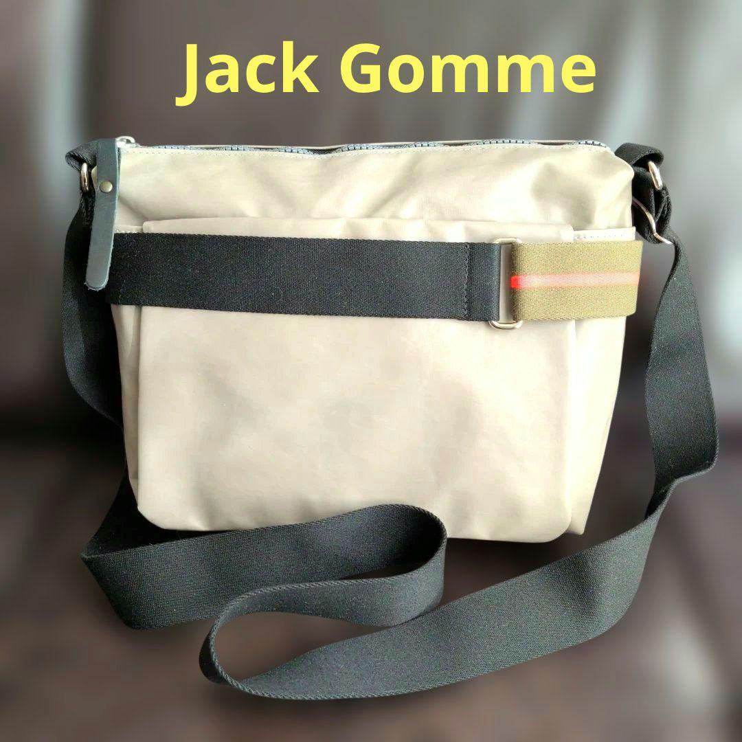 Jack Gomme グレー ナイロン ショルダーバッグ サコッシュ 軽量