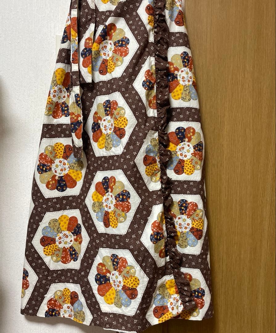A*X様 ヴィンテージ　パッチワーク　70s ドレスデン柄ワンピース