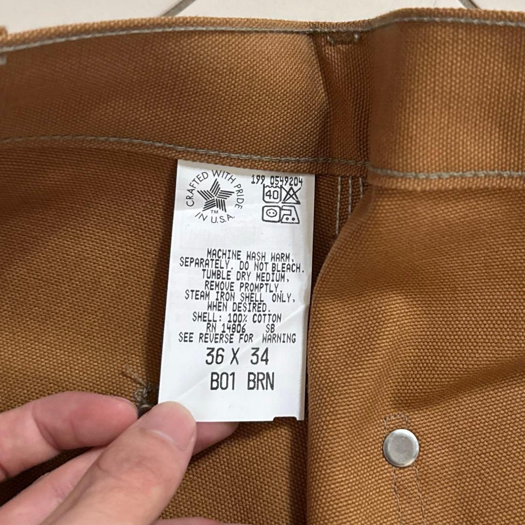 90's Carhartt ダブルニーペインターパンツ BRN W36 タグ付き