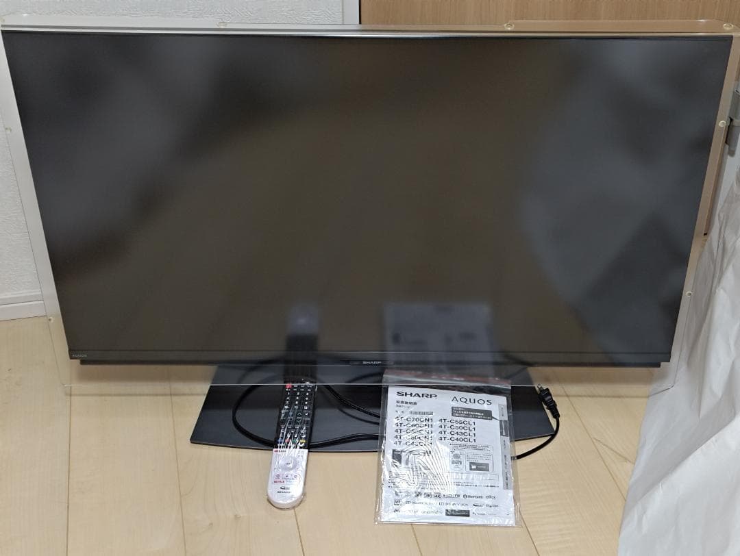 シャープ AQUOS 4T-C40CL1 40V型4K液晶テレビ 保護パネル付き