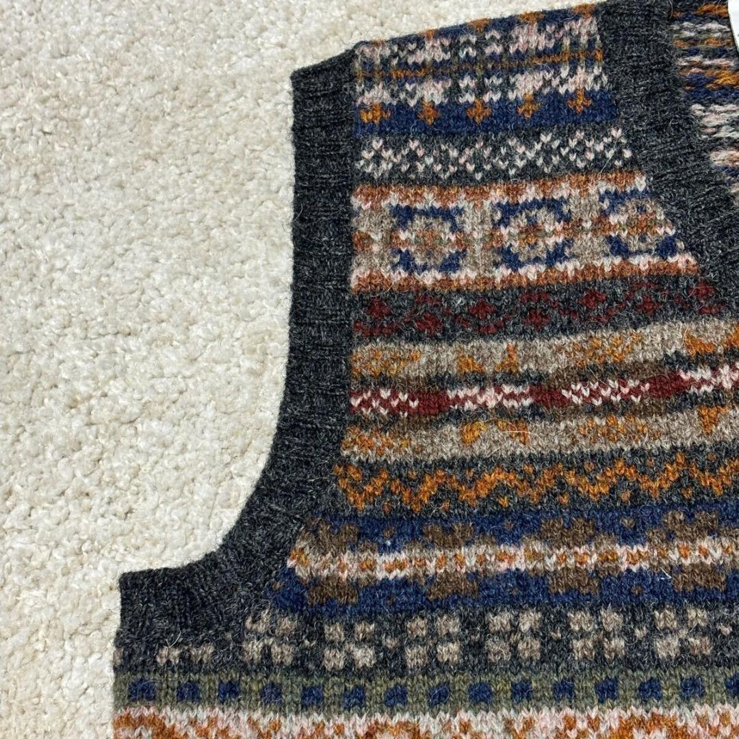 ジャミーソンズ フェアアイル Vネック ベスト 40 スコットランド製