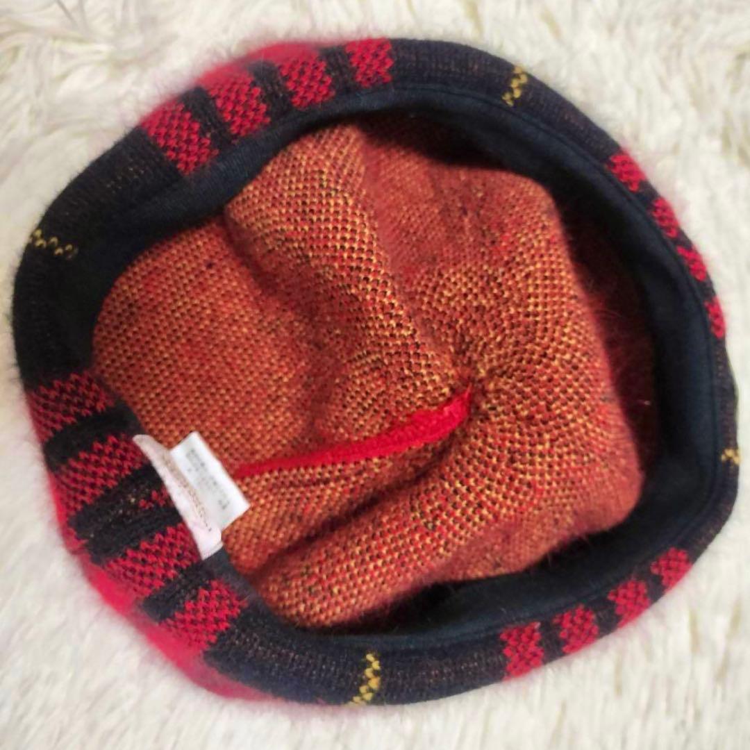 ヴィヴィアンウエストウッド⚫︎ベレー帽⚫︎ボンボン⚫︎オーブ⚫︎赤チェック