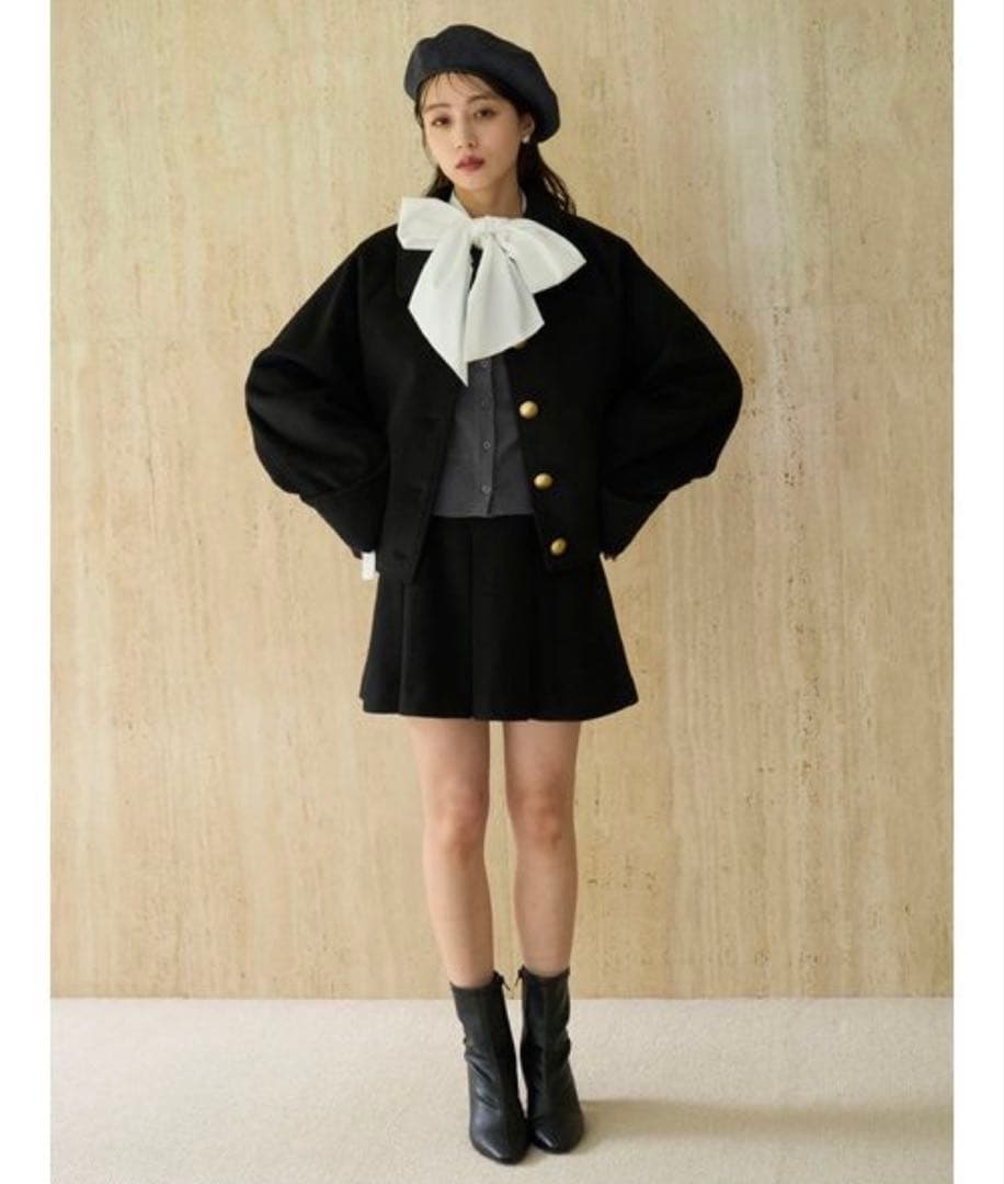 snidel ウエストリブプリーツミニスカートサイズ0（Sサイズ）