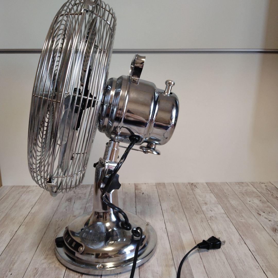 Pieria クラシック卓上扇風機 シルバー アンティーク扇風機 レトロ扇風機