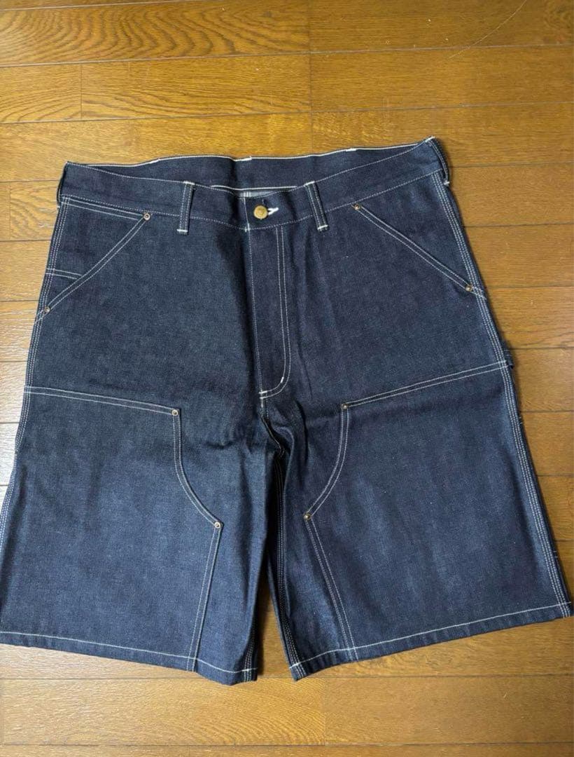 【サイズL】saint mxxxxxx デニムショーツ　リジット