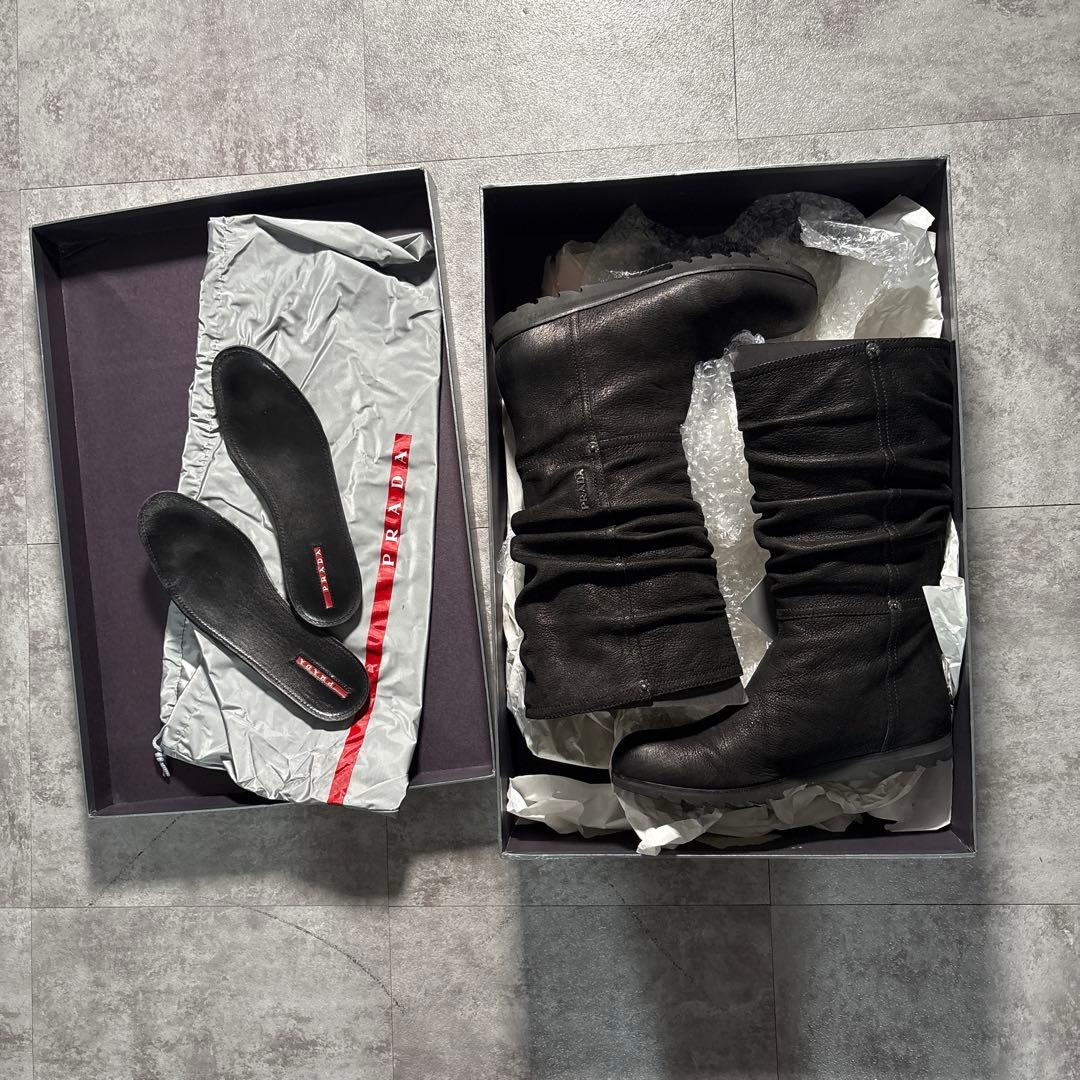 デッドストック　PRADA 2010s archive long boots