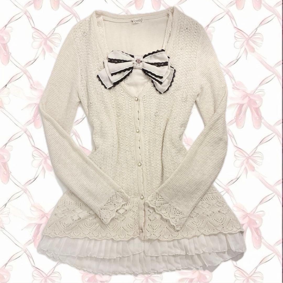 axes femme セット売り ビッグリボン 姫 グランジ 森ガール コケット