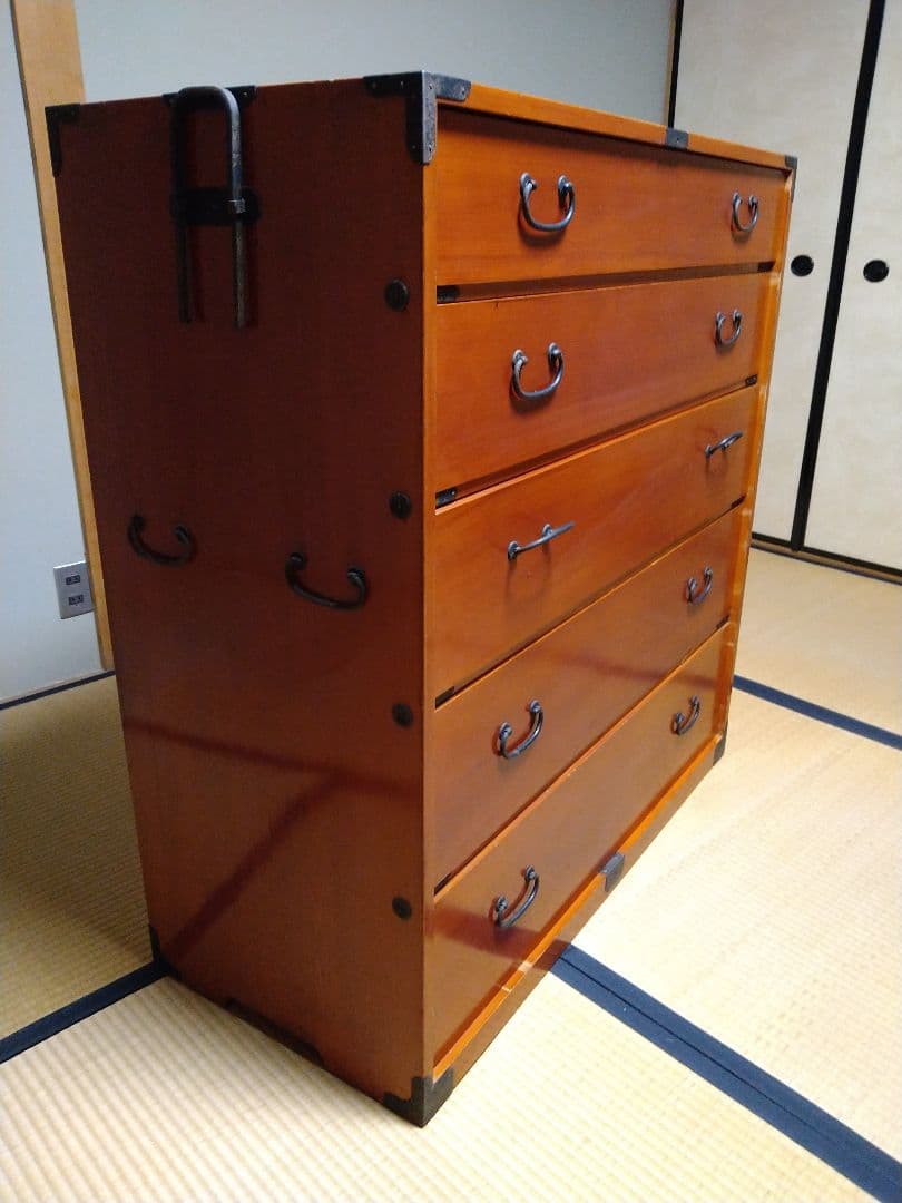 m*o様 【稀少品】 飛騨高山 春慶塗 高級 和箪笥 チェスト 昭和レトロ アン