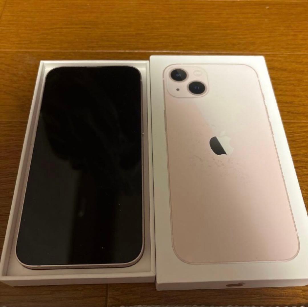 Apple iPhone 13 ピンク 本体 充電ケーブル付