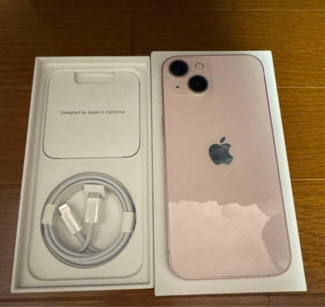 Apple iPhone 13 ピンク 本体 充電ケーブル付