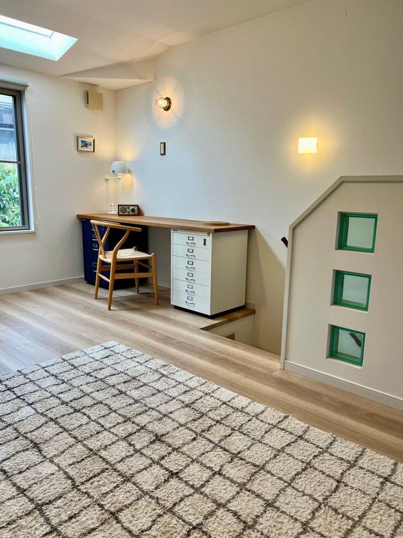 ジャーナルスタンダードファニチャー　 グリッド ラグ 140x200