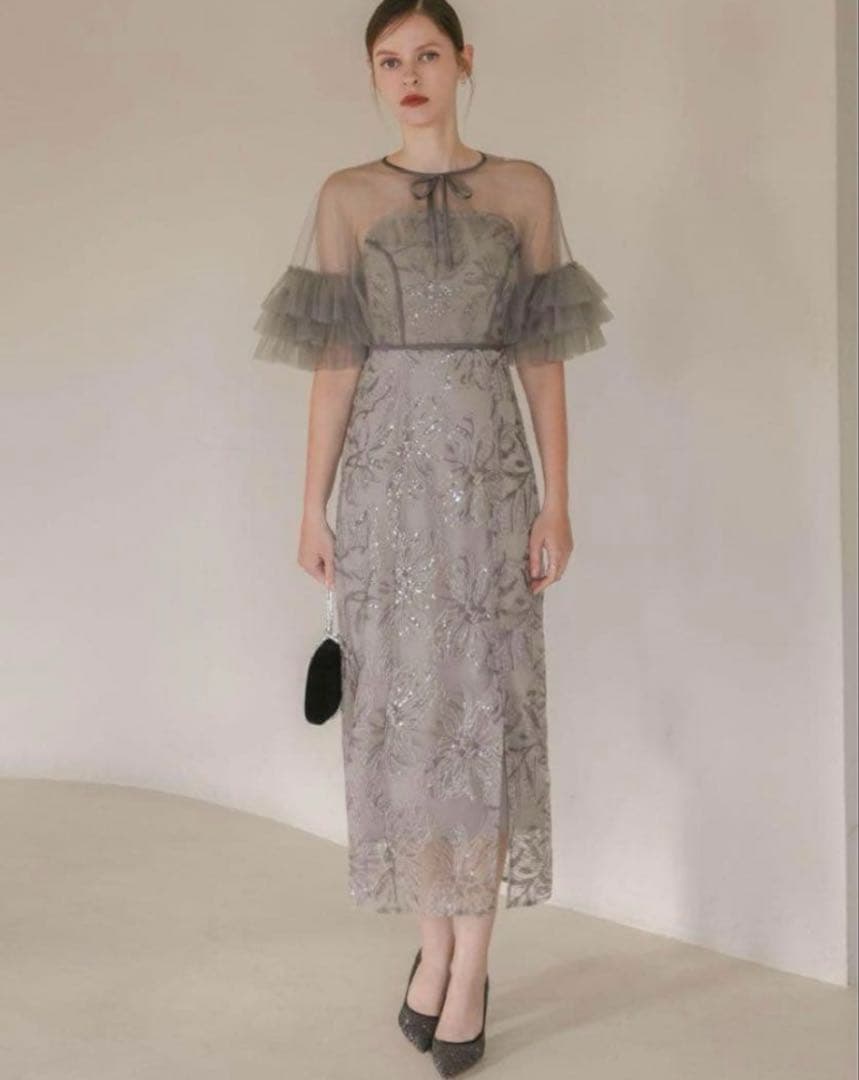 LEJA チュールベアトップドレス　レジャ　パーティドレス　参列ドレス