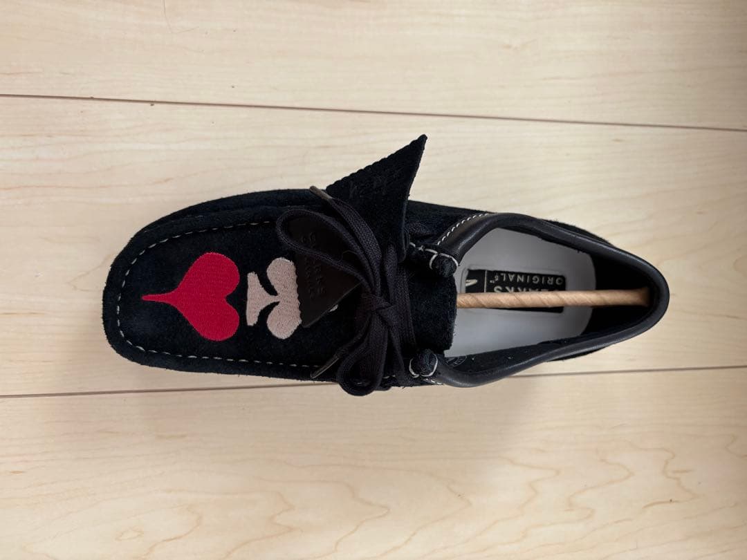 STUSSY/CLARKS ORIGINAL トランプ刺繍スエードシューズ／