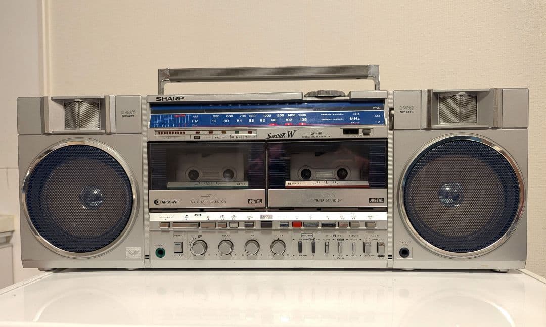 【ジャンク品】SHARP シャープ GF-490 ダブルラジカセ ラジカセ