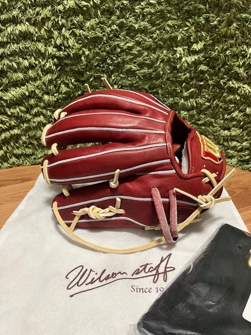 ウィルソンスタッフ 硬式グラブ 1723型 ブリック×キャメル紐