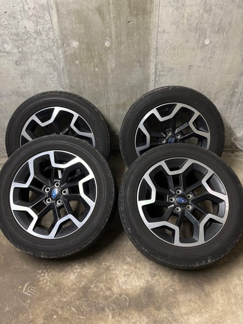 スバルXV GP7純正ホイール&ヨコハマ　ブルーアースXT225/55R17