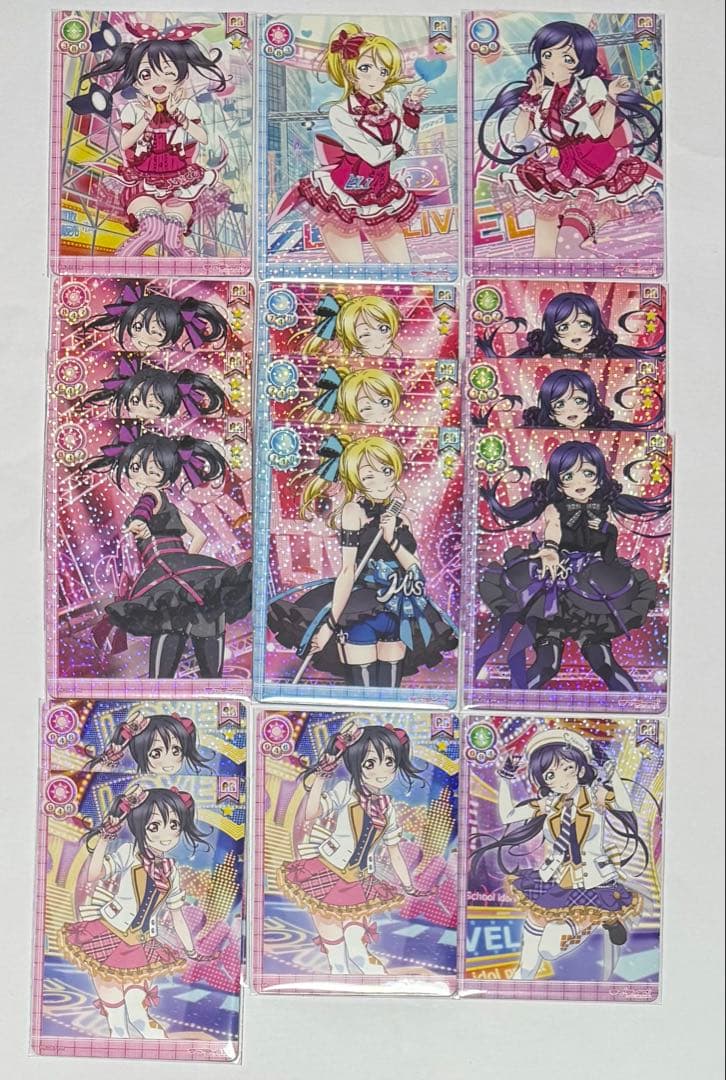 スクフェスACコラボPRカード　綾瀬絵里　矢澤にこ　東條希