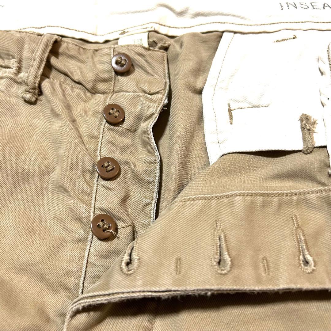 W85-股下68cm！RRL ダブルアールエル 古着ミリタリーチノトラウザーズ
