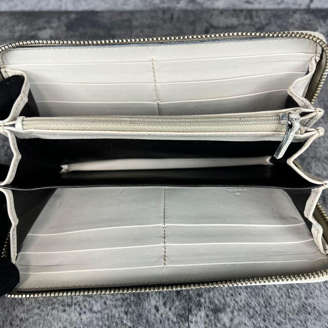 GUCCI インターロッキング GG レザー ラウンド長財布