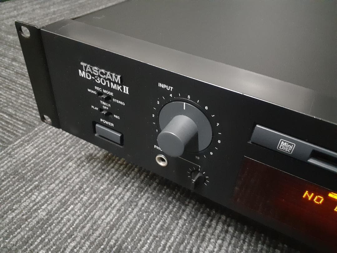 録音再生OK！TASCAM MD-301MK2 業務用MDデッキ おまけ多数あり