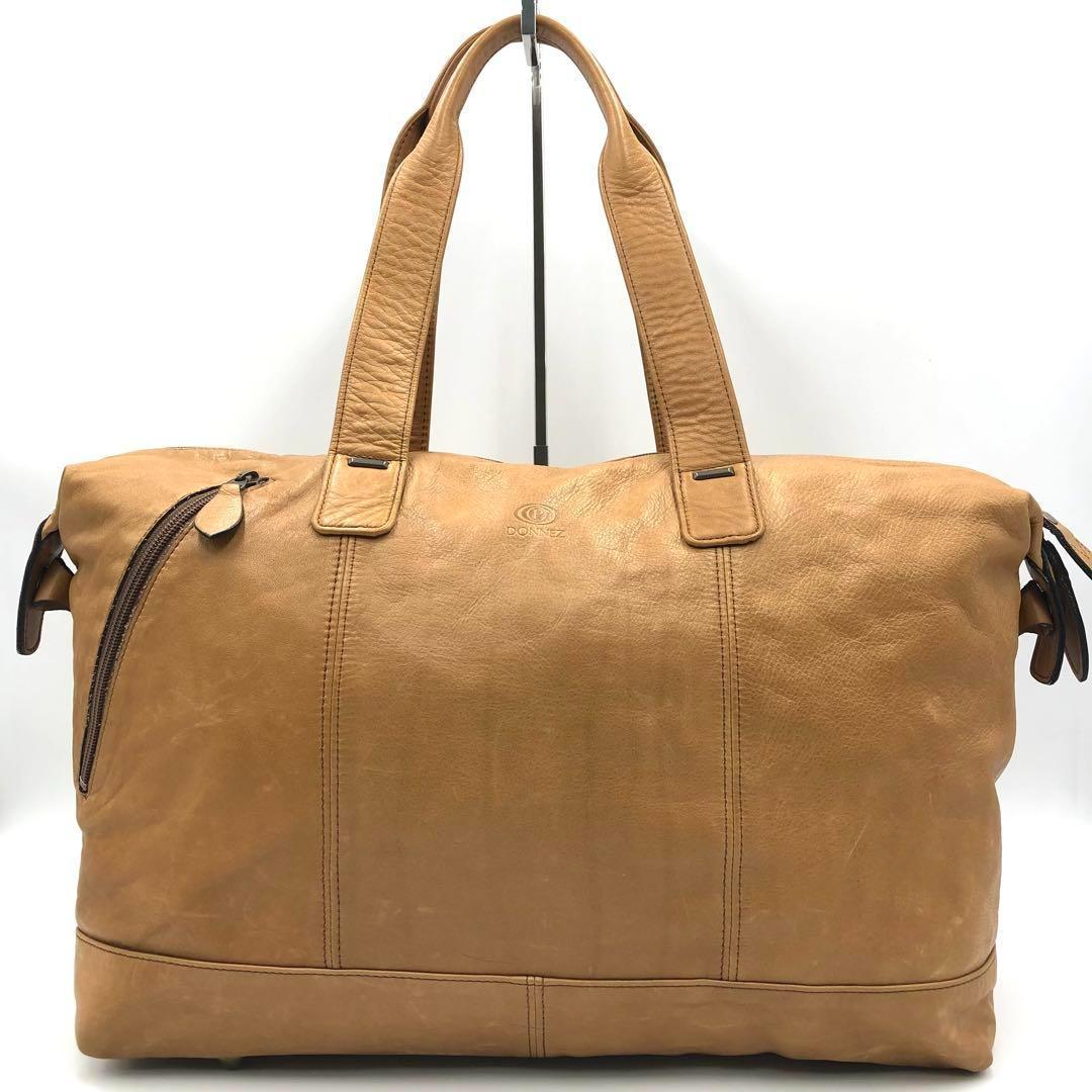 希少 美品 PORTER DONNEZ ボストンバッグ レザー ライトブラウン