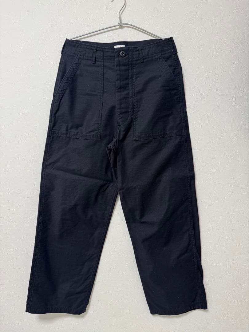 CIOTAスビンコットンムラ糸バックサテンベイカーパンツ　サイズ4