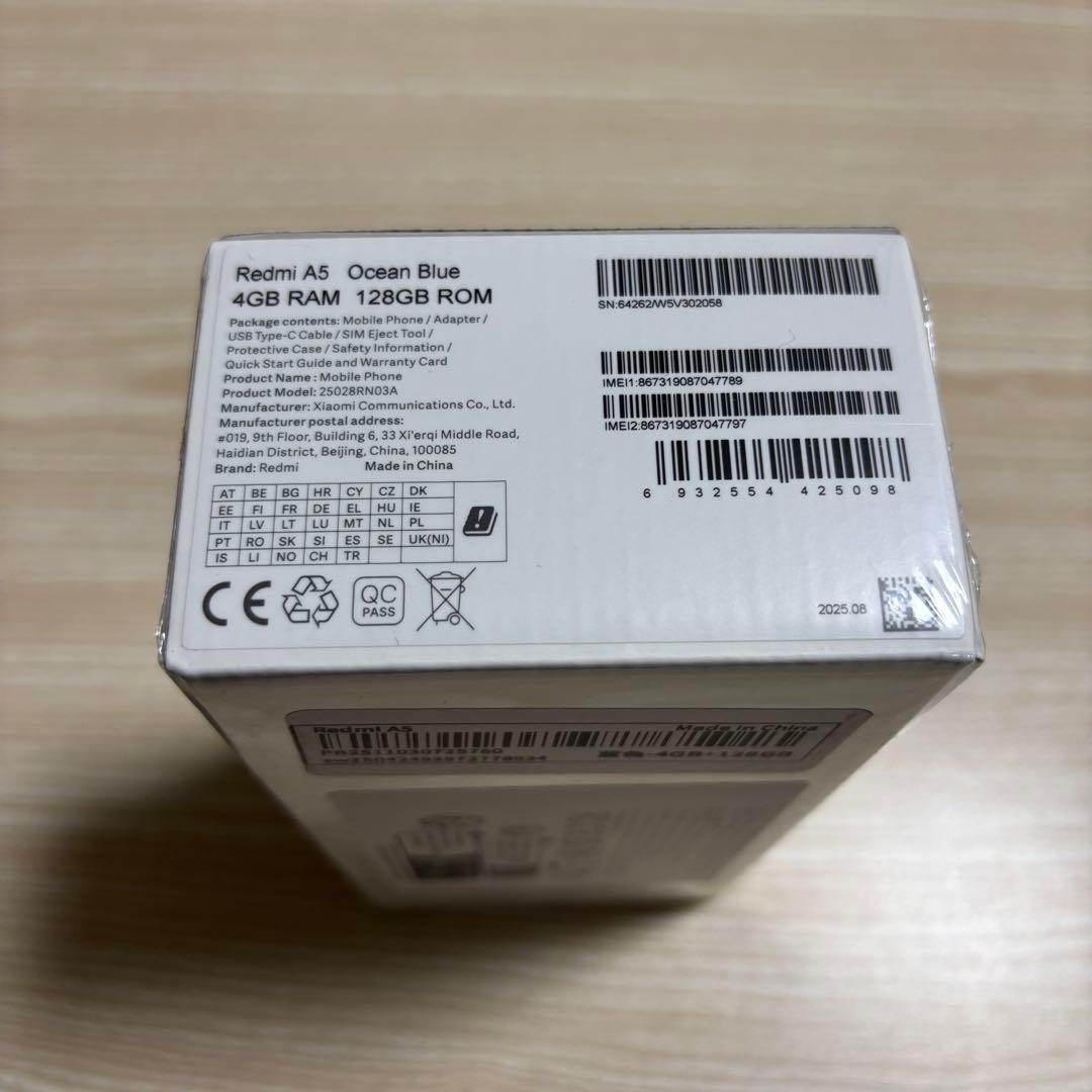 新品 Redmi A5 4/128GB ブルー SIMフリー グローバル版