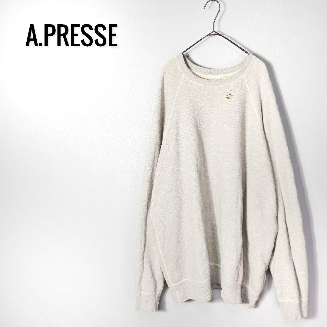 トップス A.PRESSE Vintage Washed Sweat Shirt