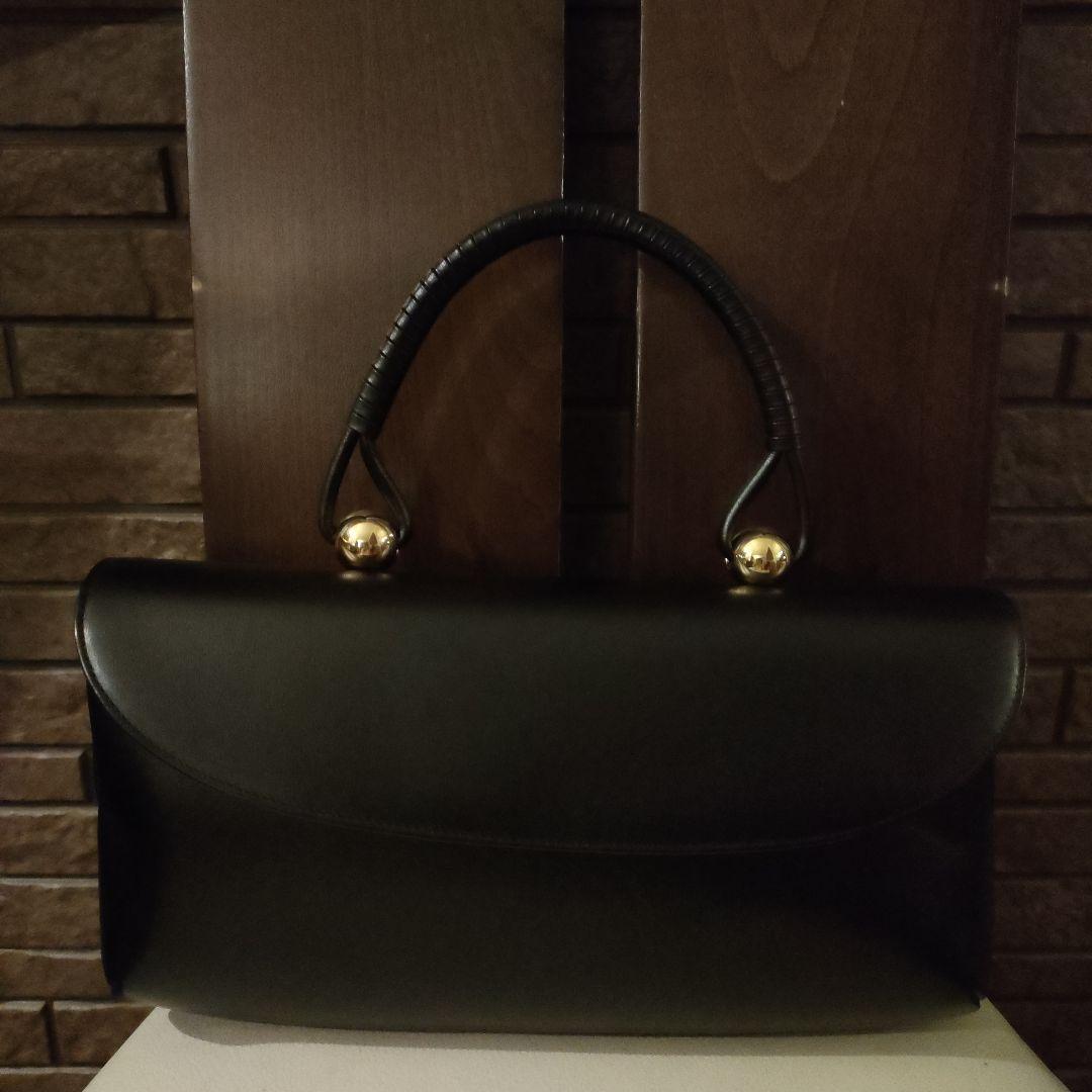 濱野 バッグ　ロイヤルモデル　黒　フォーマル　ブラック　ゴールド