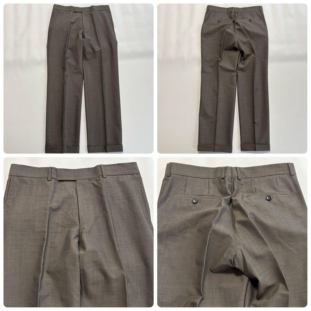 美品 ヒューゴボス[モヘヤ混 XLサイズ]スーツ セットアップ グレー系