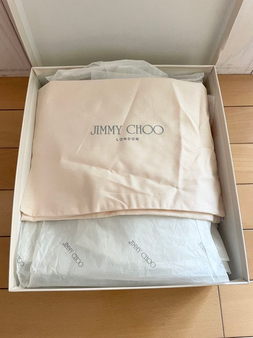 JIMMY CHOO ジミーチュウ メタリックシルバー サンダル36 約23cm
