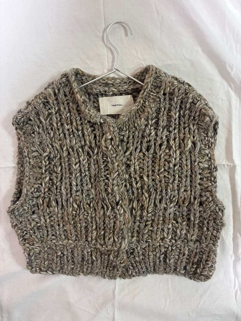 TODAYFUL　Mix Handknit Vest ミックスハンドニット