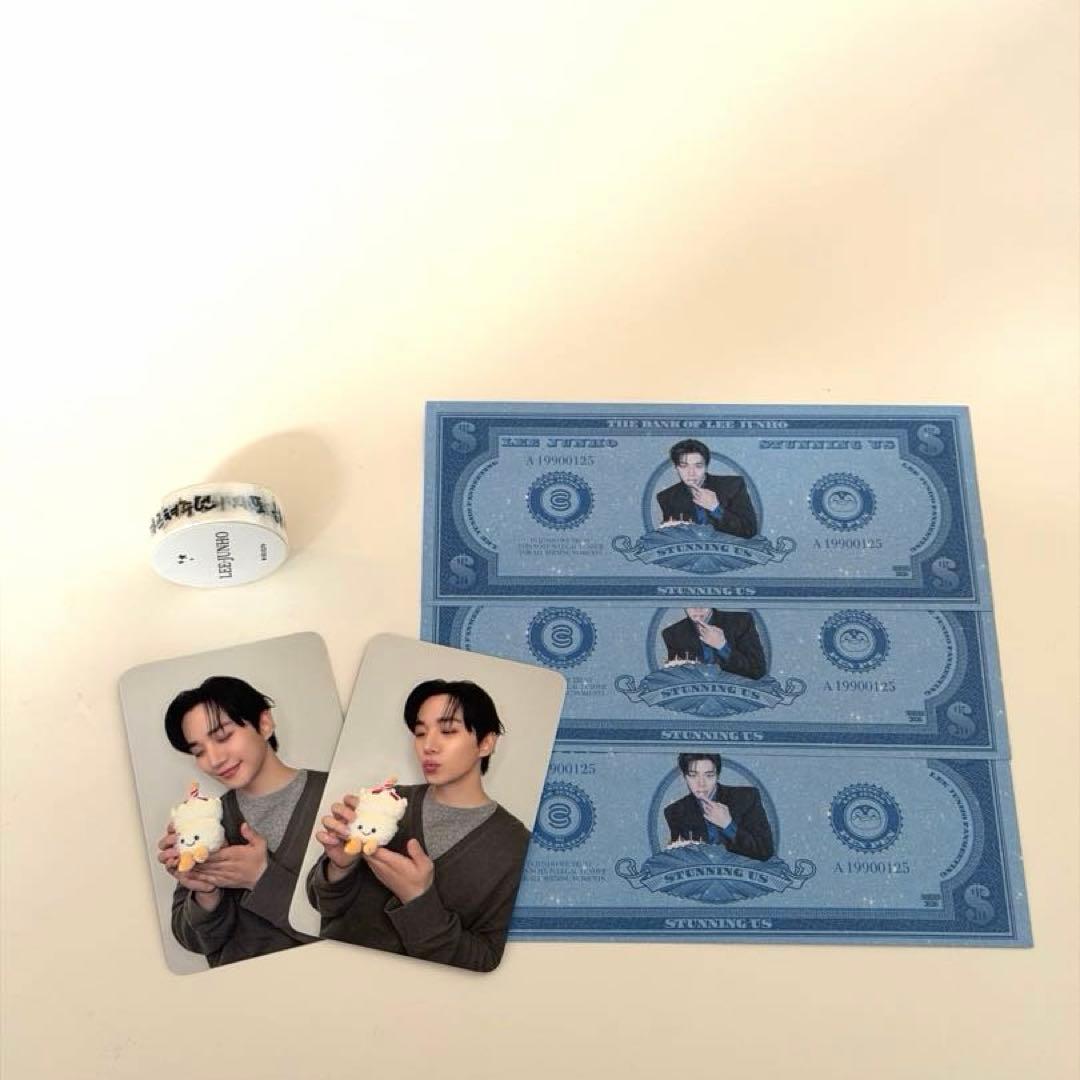 LEE JUNHO カード　マスキングテープ