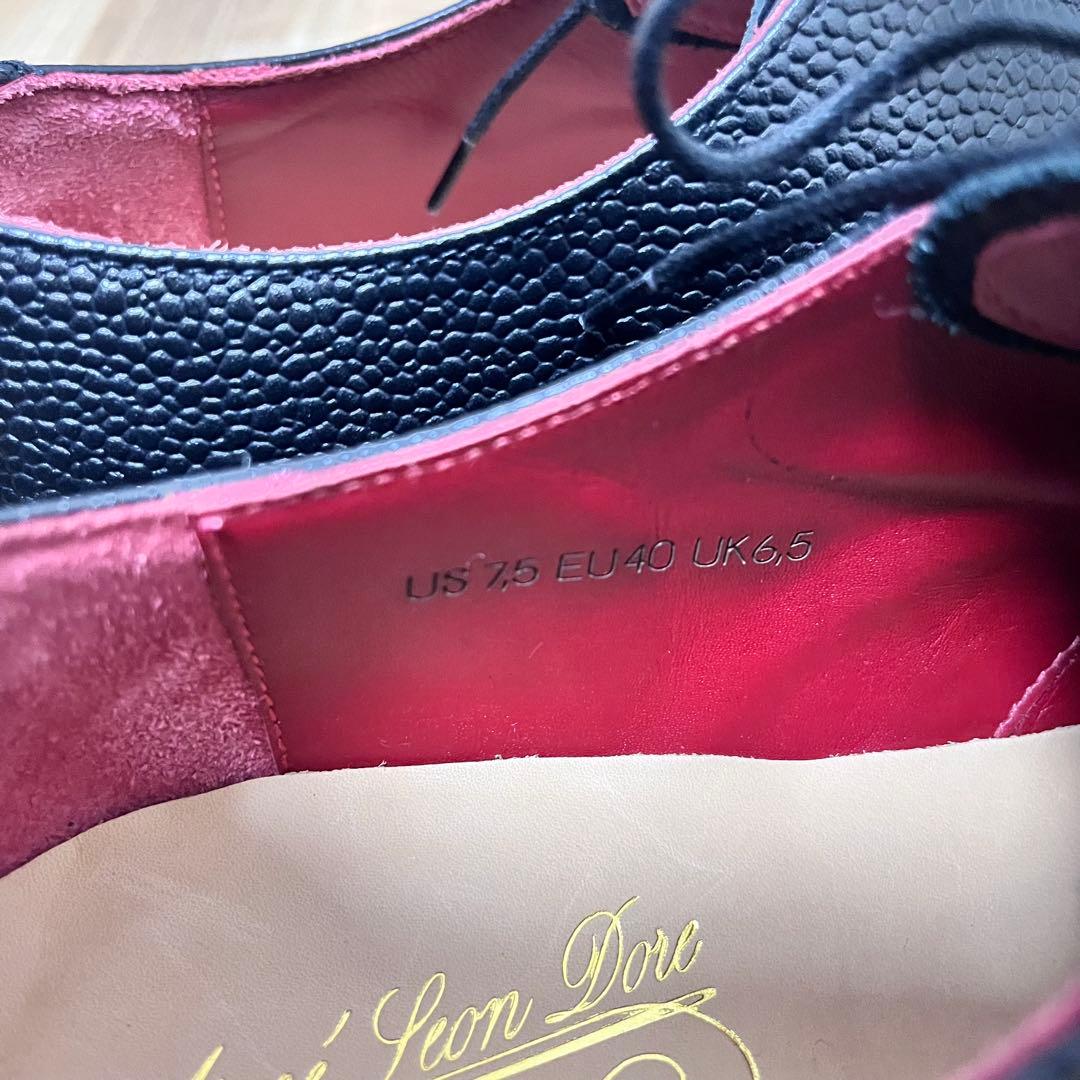 美品　AIME LEON DORE イタリア製　Derby 革靴　Crest