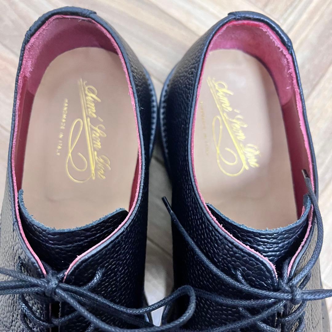 美品　AIME LEON DORE イタリア製　Derby 革靴　Crest