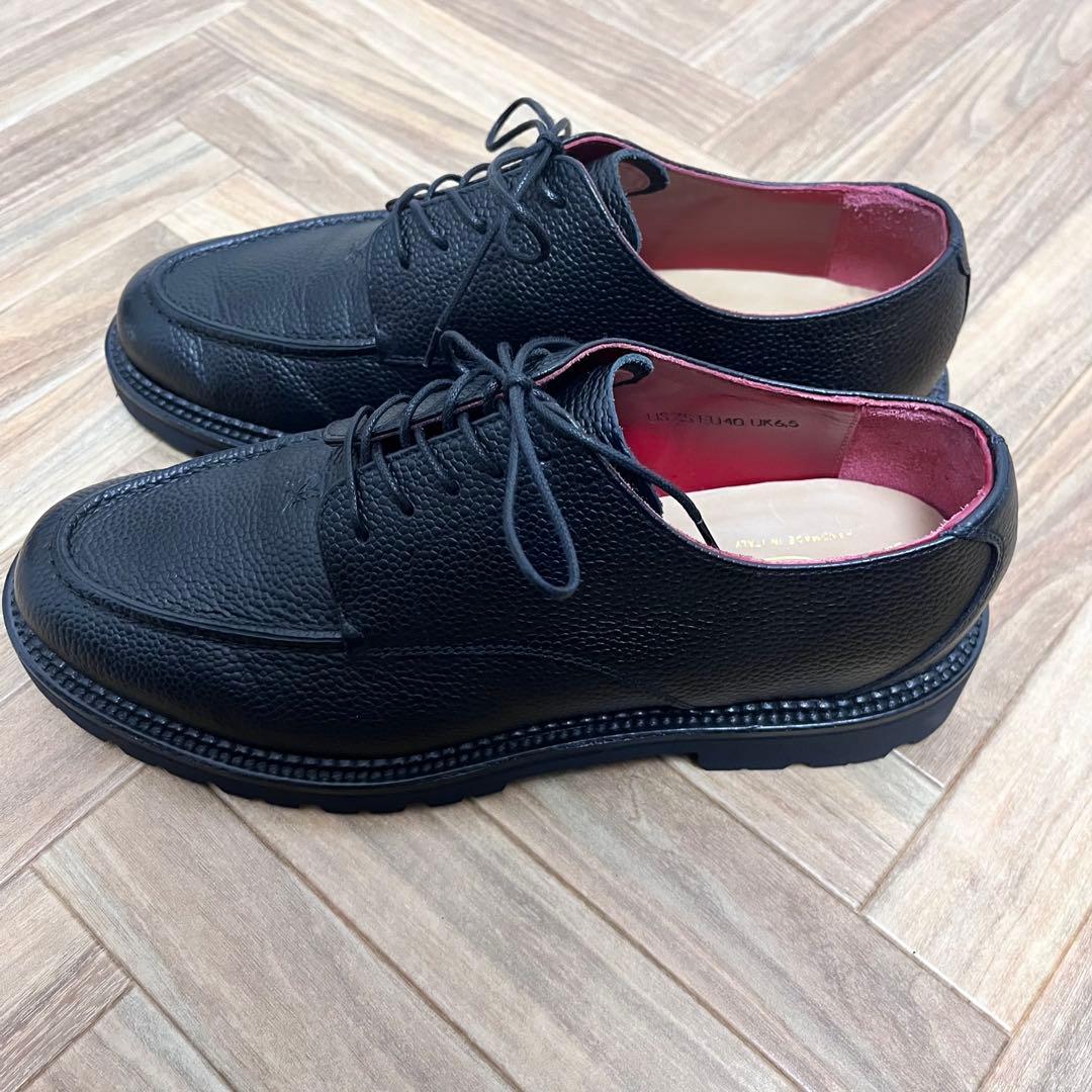 美品　AIME LEON DORE イタリア製　Derby 革靴　Crest