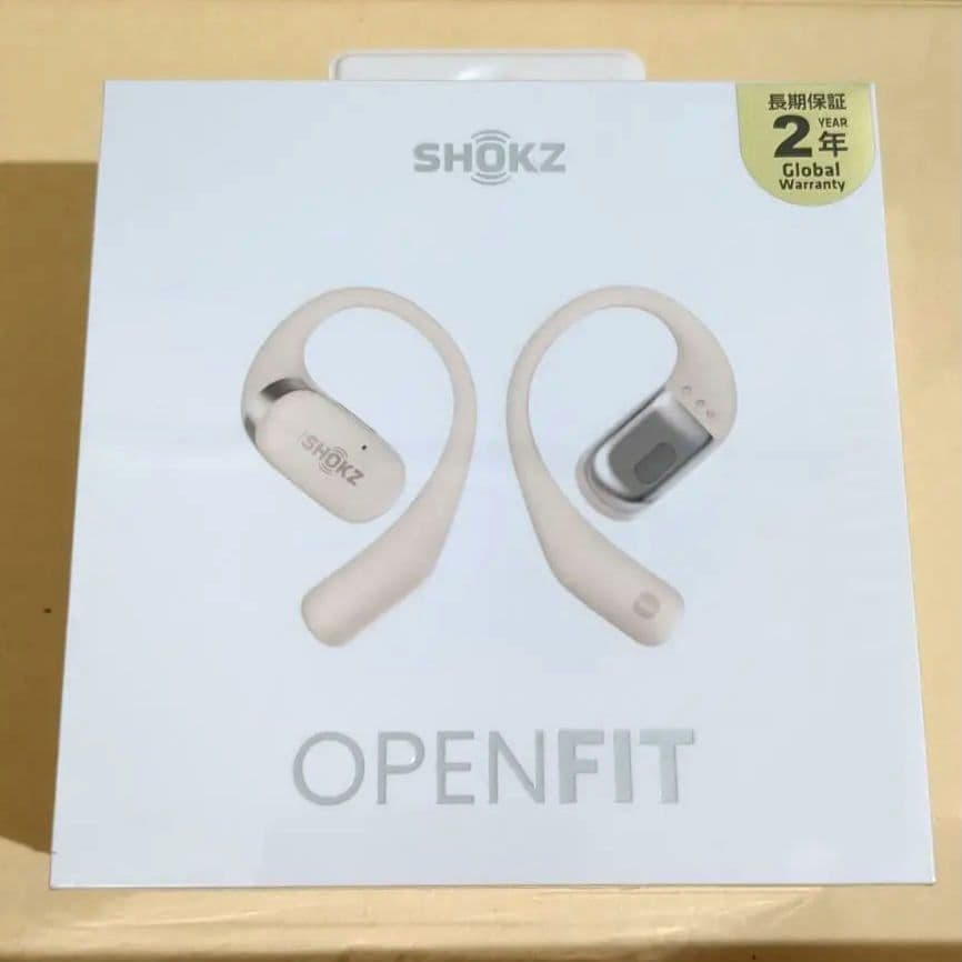 Shokz OPENFIT ワイヤレスイヤホン ベージュ