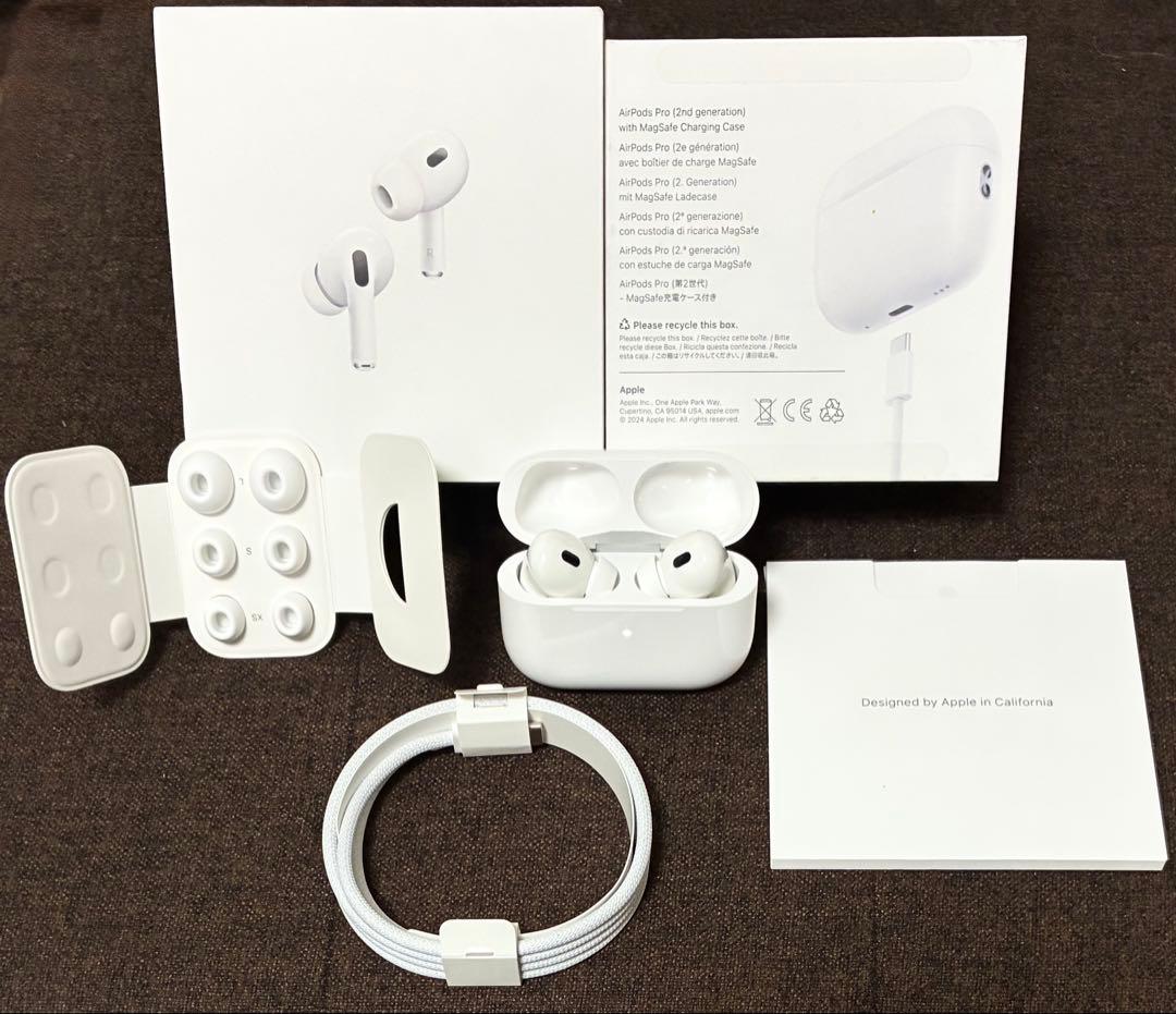 【美品・保証付き】 Airpods Pro 第2世代 正規品 USB-C