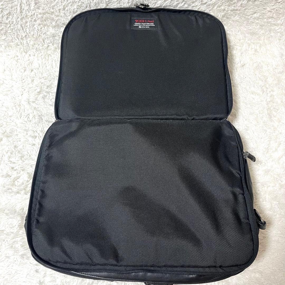 ✨希少✨TUMI T-Pass 3層式 オールレザー ビジネスバッグ ポーチ付き