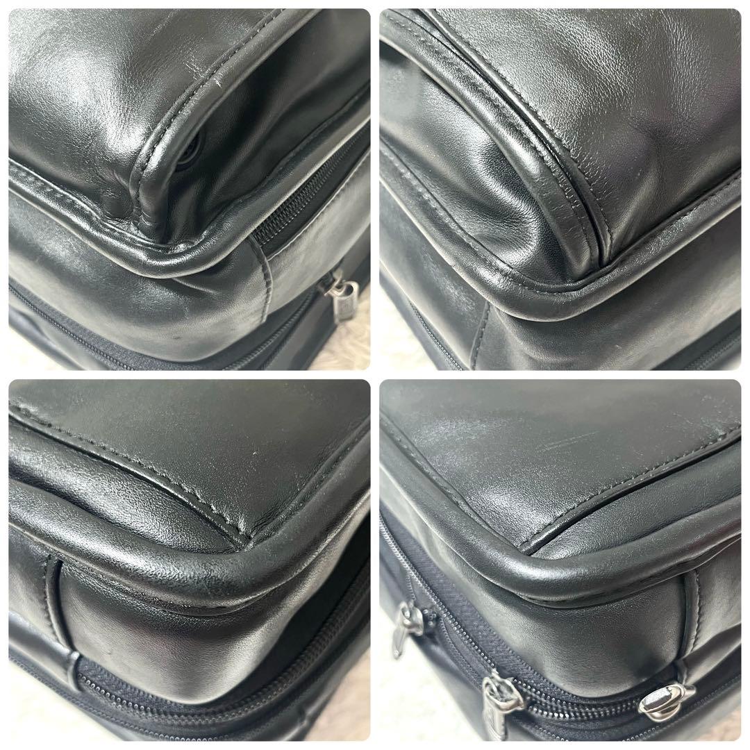 ✨希少✨TUMI T-Pass 3層式 オールレザー ビジネスバッグ ポーチ付き