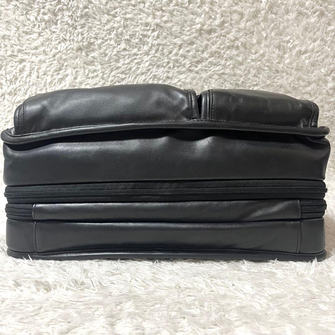 ✨希少✨TUMI T-Pass 3層式 オールレザー ビジネスバッグ ポーチ付き
