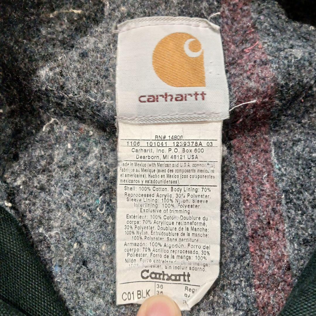 雰囲気◎　カーハート　ミシガンチョアコート　carhartt　L 希少ブラック