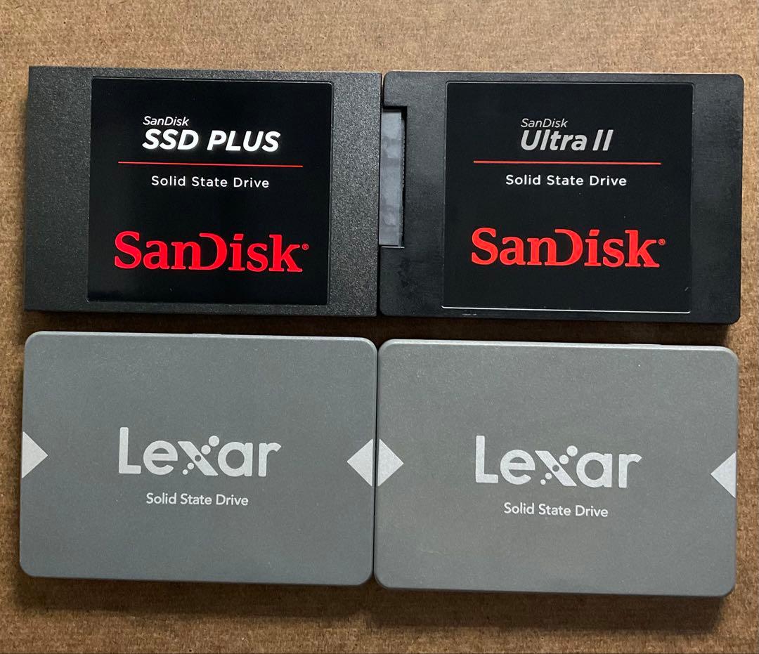 2.5インチ SATA SSD 4個セット