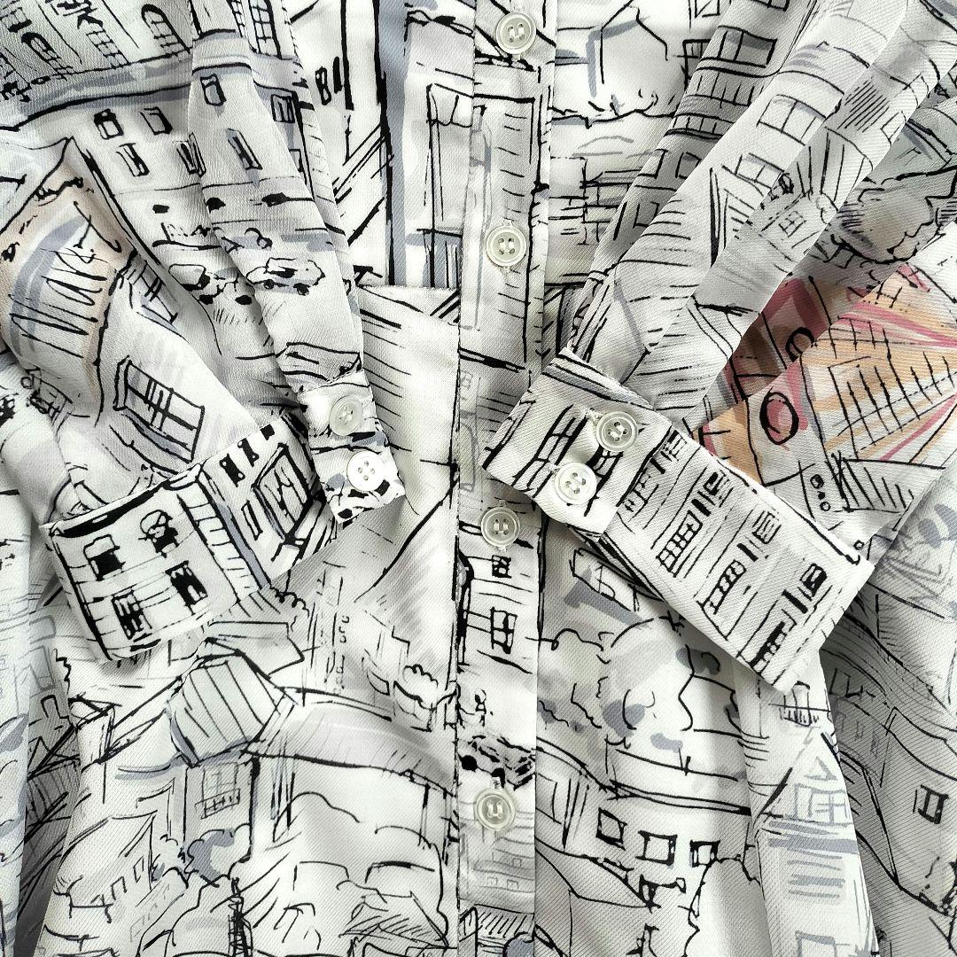 美品 ピンキーアンドダイアン ヨーロピアンシティスケープワンピース 36