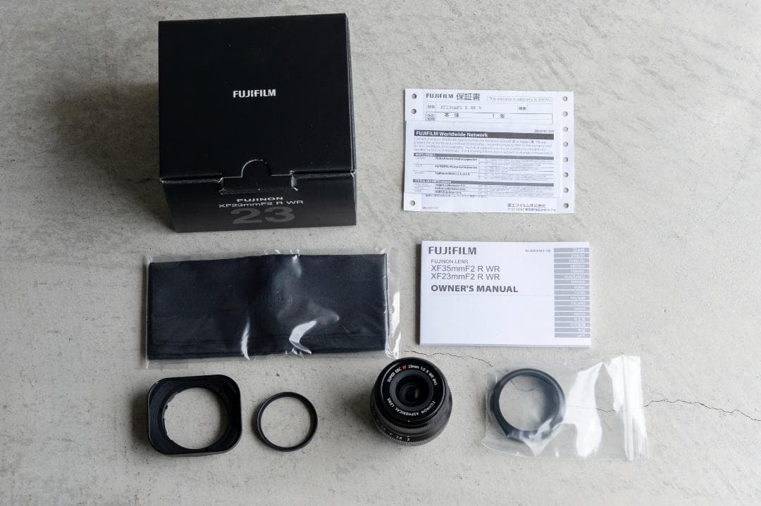 フジノンレンズ XF23mmF2 R WR FUJIFILM