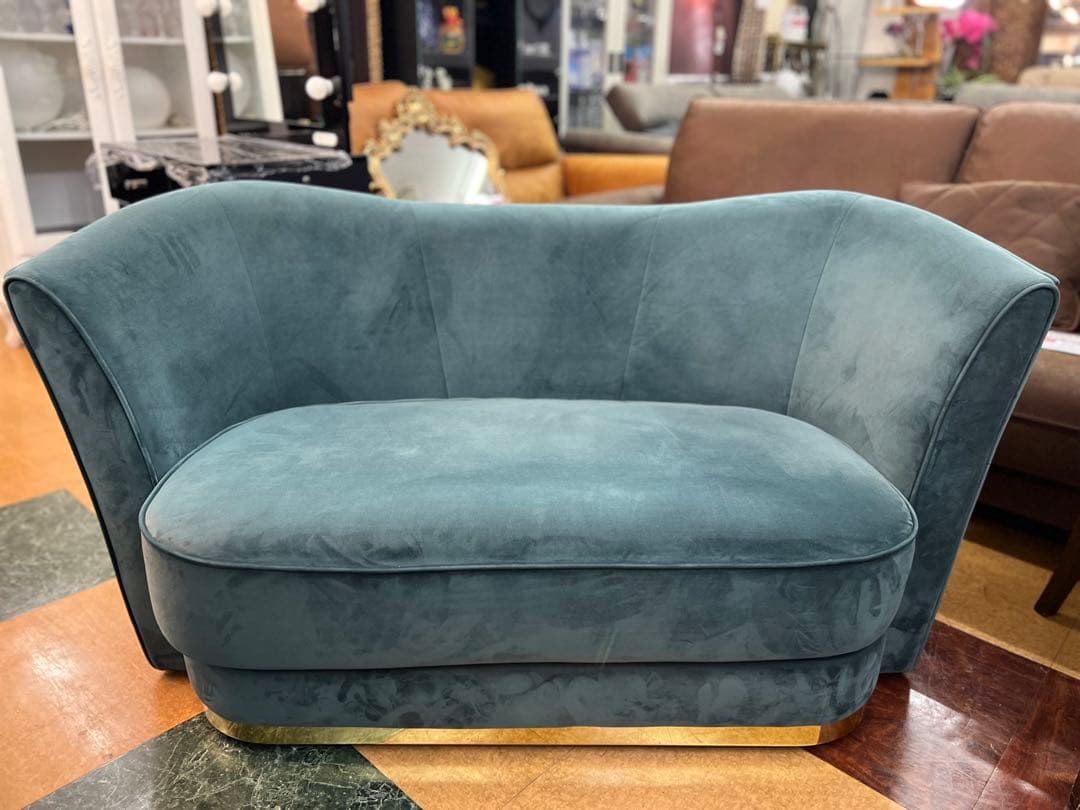 【地域限定無料配送】フランフランFrancfrancアンクレットソファグリーン