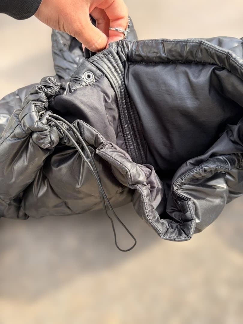 ジャケット・アウター old uniqlo premium down jacket black y2k