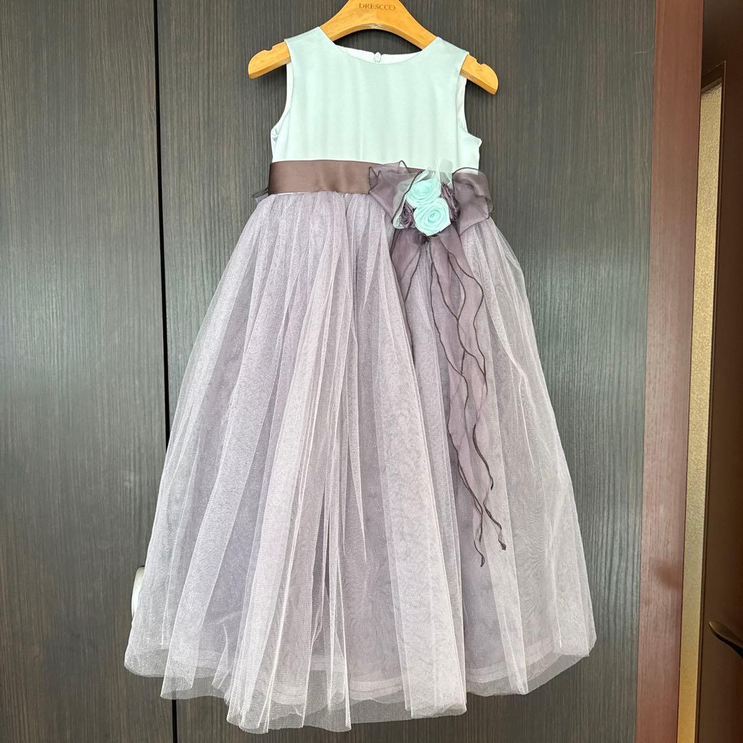 DRESCCOリボン付きフレアスカートドレス