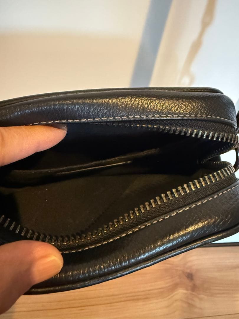 美品COACHブラック ショルダーバッグ